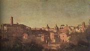 Jean Baptiste Camille  Corot, The Forum seen from the Farnese Gardens